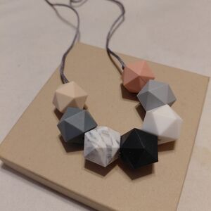 Geometric Multi-Color MOMA Necklace